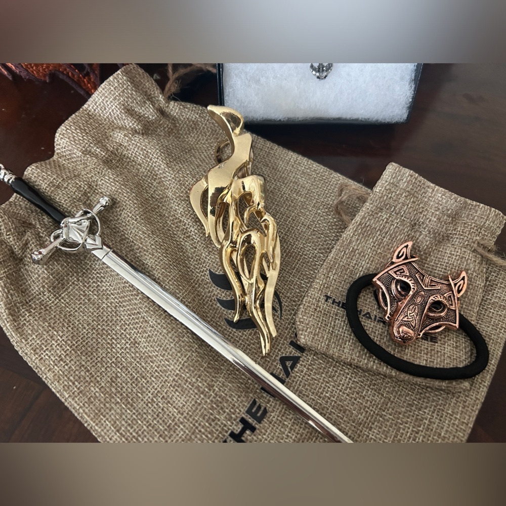 hair jewelry by “The Hair Forge”